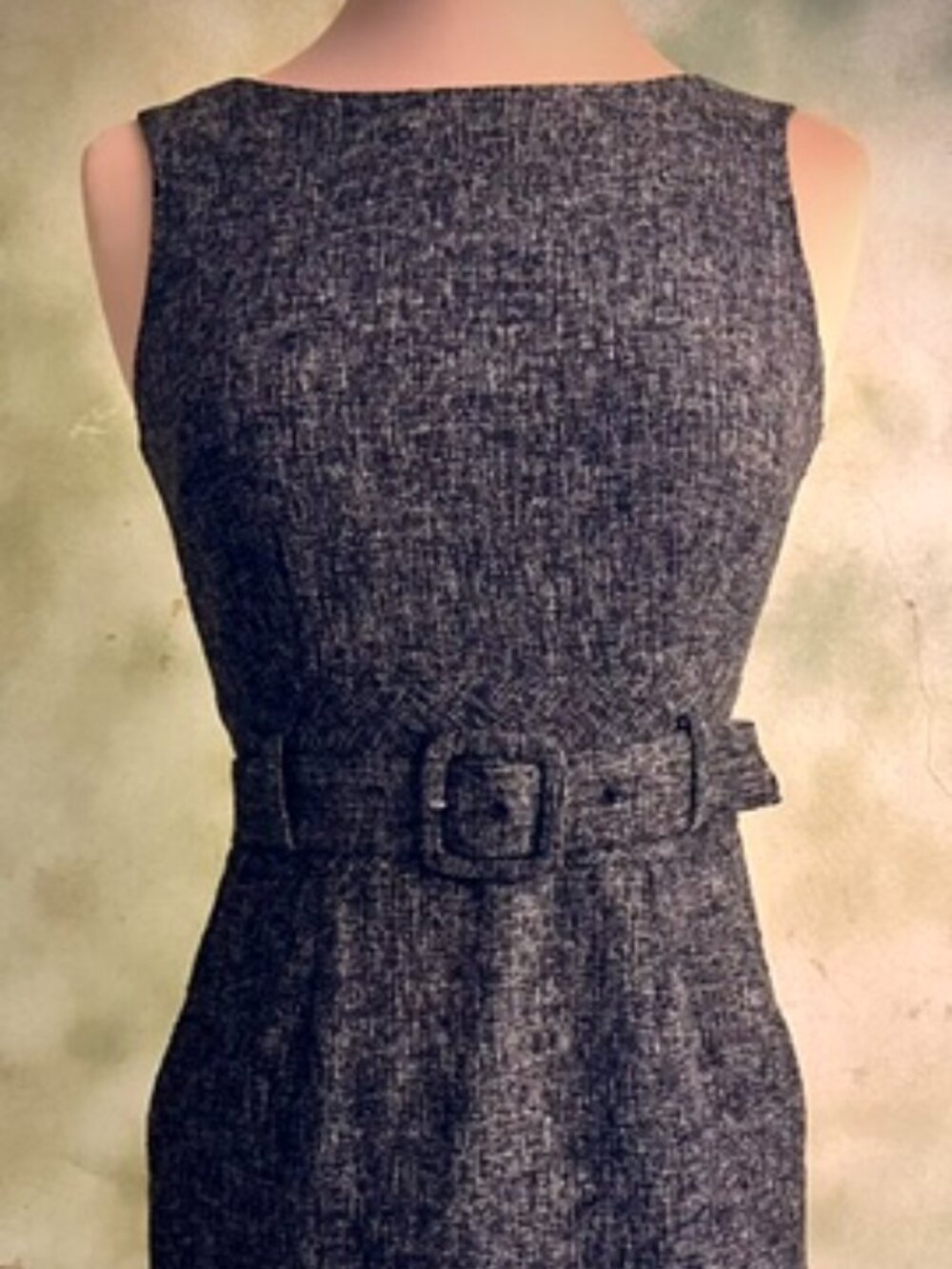 Banana Republic Petite Tweed Belted Sheath Dress Size 00P
